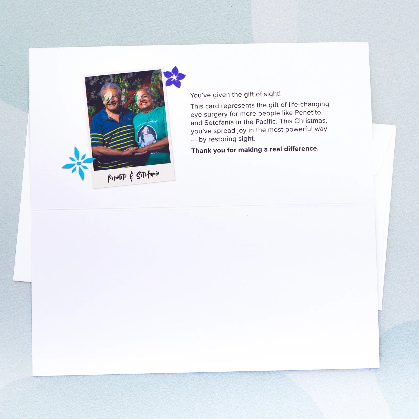 Gift of Sight card with $25 donation