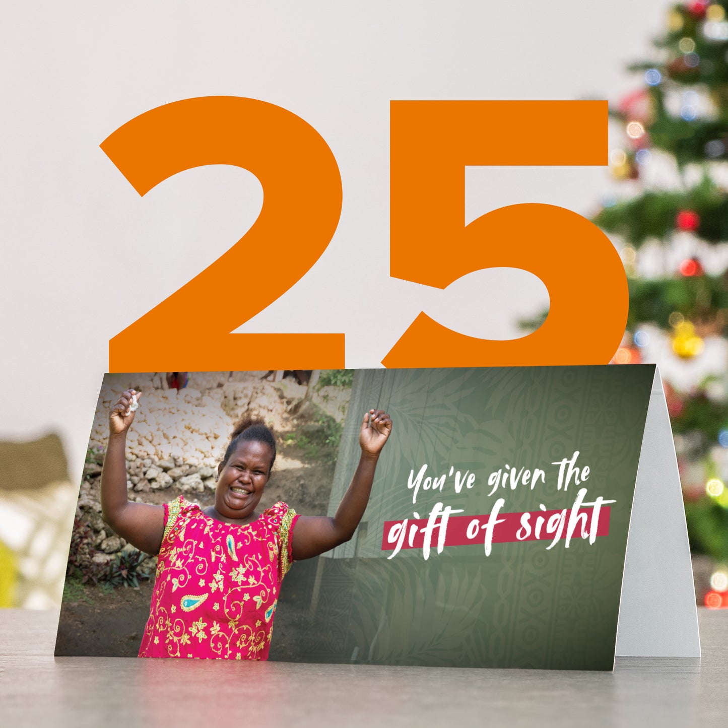 Patient card with $25 donation