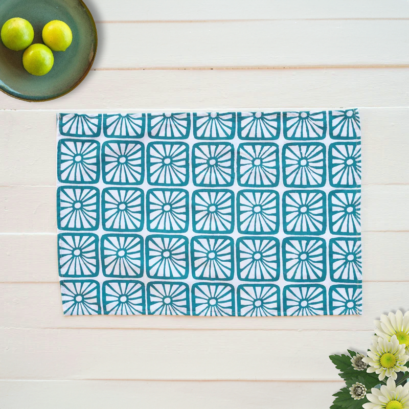 Organic Bloom Tea Towel